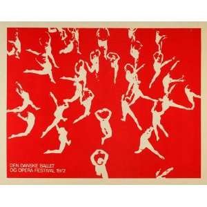  1975 Danish Opera Ballet John Johnsen 1972 Poster Print 
