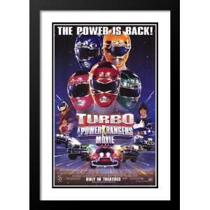 com Turbo A Power Rangers Movie 20x26 Framed and Double Matted Movie 