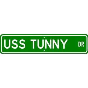  USS TUNNY SSN 682 Street Sign   Navy Patio, Lawn & Garden