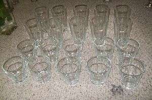 Set of 20 Drinking Glasses   10 Large & 10 Small  