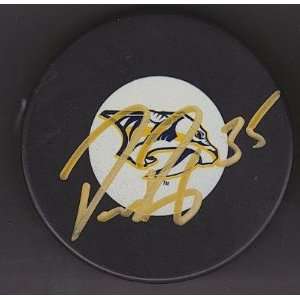  Autographed Pekka Rinne Puck   #4   Autographed NHL Pucks 