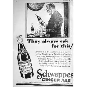  1930 SCHWEPPES SODA WATER GINGER ALE COURTAULD FABRICS 