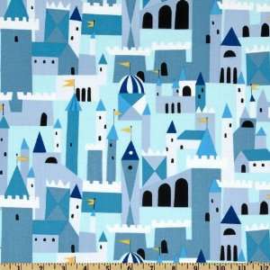  44 Wide Castle Peeps Royal City Light Blue Fabric By The 