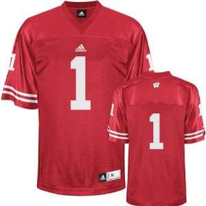 Wisconsin Badgers Youth adidas Red #1 Replica Football Jersey  