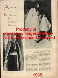 CECILIA BEAUX   ARTIST   ONE WOMAN EXIBITION   1935  