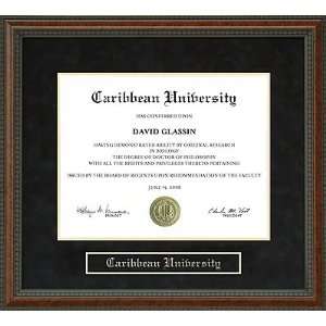  Caribbean University Diploma Frame