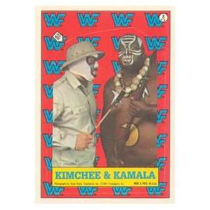   Wrestling Stars Sticker Card #8  Kamala & Kimchee
