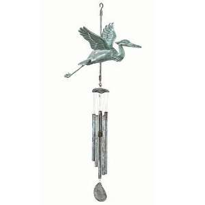  Heron Wind Chime   Frontgate Patio, Lawn & Garden