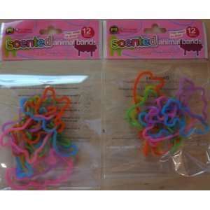  24 pack of Scented Animal Rubber Bands Crazy Bandz Toys & Games
