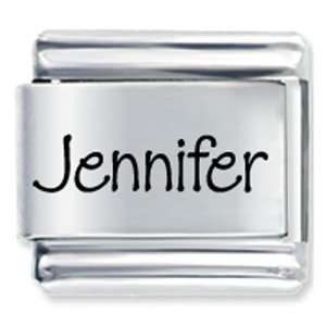  Zipty Font Name Jennifer Laser Charms Italian Bracelet 