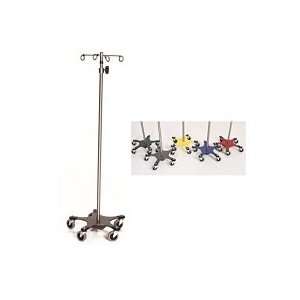 Stainless Steel 5 Leg Infusion Pump Stand 6 Hooks IV Pole IV Equipment 