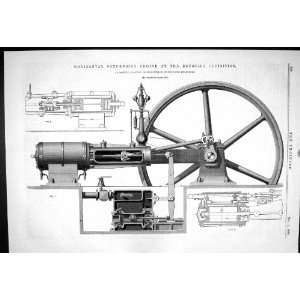  Engineering 1880 Horizontal Condensing Engine Brussels 