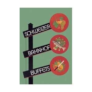  Schweizer Bahnhof Buffets 20x30 poster