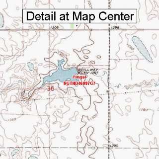  USGS Topographic Quadrangle Map   Fingal, North Dakota 