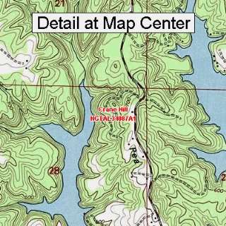  USGS Topographic Quadrangle Map   Crane Hill, Alabama 