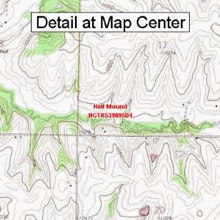  USGS Topographic Quadrangle Map   Half Mound, Kansas 