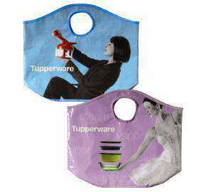 Tupperware LOGO Eco Reusable Fashion Shopping Tote Bags Earth Friendly 