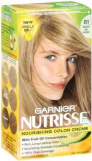 Garnier Nutrisse Nourishing Color Crème, 81 Medium Ash Blonde  