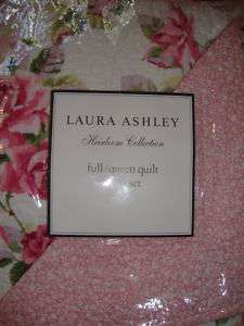 LAURA ASHLEY~LIDIA~ FLORAL~FULL QUEEN QUILT SET~NEW  