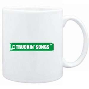  Mug White  Truckin Songs STREET SIGN  Music