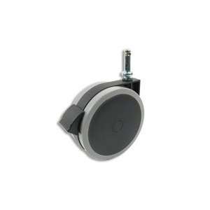 Cool Casters   Tech Line Chair Caster, Black with Grey Tread, Friction 