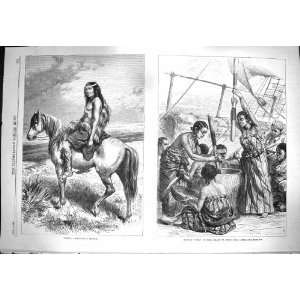   1869 Kamilo Patagonian Cacique African Woman Ship Lynx