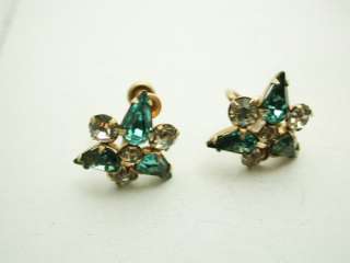 Vintage 12K Goldfilled Rhinestone Earrings by Phyllis  