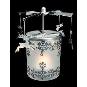   Candle Spinner Metal Snowflake Holder Scandinavian