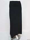PETER COHEN Black Stretch Wool Straight Long Skirt sz XL