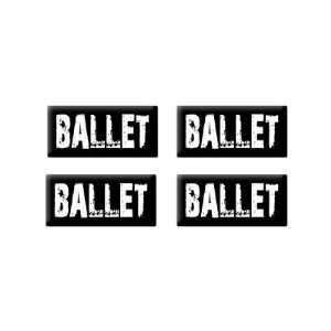 Ballet   Dancing   3D Domed Set of 4 Stickers