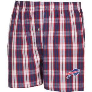   Red White Plaid Historic Embroidered Boxer Shorts