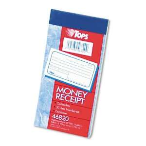TOPS® Receipt/Rent Received, 2 3/4 x 5, Carbonless Duplicate, 50 Sets 