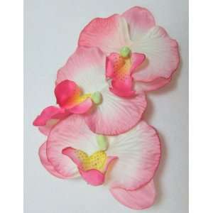  NEW Triple Pink Orchid Hair Flower Clip, Limited. Beauty