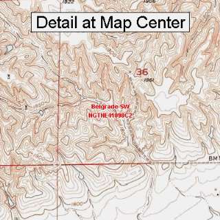  USGS Topographic Quadrangle Map   Belgrade SW, Nebraska 