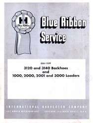 INTERNATIONAL 1000 2000 2001 3000 Loader Service Manual  