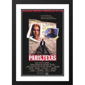 Paris, Texas 32x45 Framed and Double Matted Movie Poster   Style B 