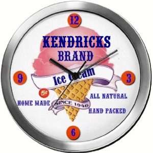  KENDRICKS 14 Inch Ice Cream Metal Clock Quartz Movement 