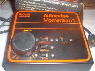   TRANSFORMER POWER PACK WITH MOMENTUM TROLLER TRANSISTORIZED IN BOX
