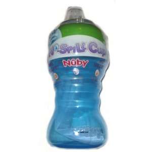  Nuby No Spill Gripper Soft Spout Sippy Cup Green/Blue 