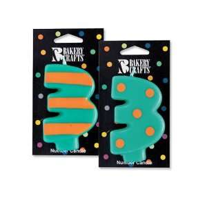  Bakery Crafts Stripes & Dots #3 Candles