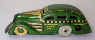 Vintage Marx Toys Tin Litho Tricky Taxi Wind Up Toy  