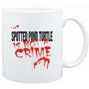  Mug White  Being a  Spotted Pond Turtle is not a crime 