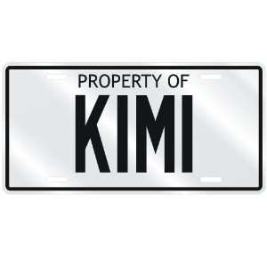  NEW  PROPERTY OF KIMI  LICENSE PLATE SIGN NAME