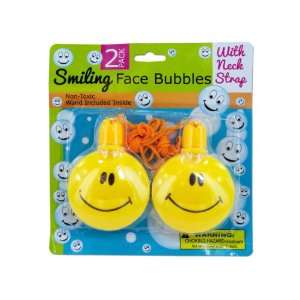  144 Packs of Smiling face bubble necklaces (set of 2 
