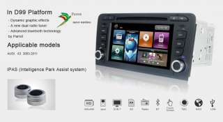 FOR 2006 AUDI A3 DYNAVIN D99 ANDROID DOUBLE DIN 7 INCH DVD GPS ALL IN 