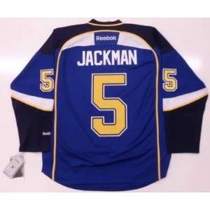 Barret Jackman St. Louis Blues Reebok Premier Jersey   Medium  