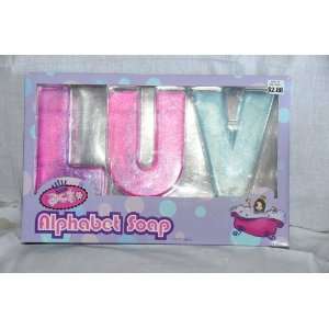  Act Alphabet Glitter Bat Bar Soap 