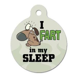  I Fart In My Sleep   Pet ID Tag, 2 Sided Full Color, 4 