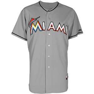 Miami Marlins Authentic 2012 Road Cool Base Jersey w/Inaugural Season 