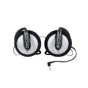  Koss KSC7 Sportclip/Clip On Headphones in Silver/Black 